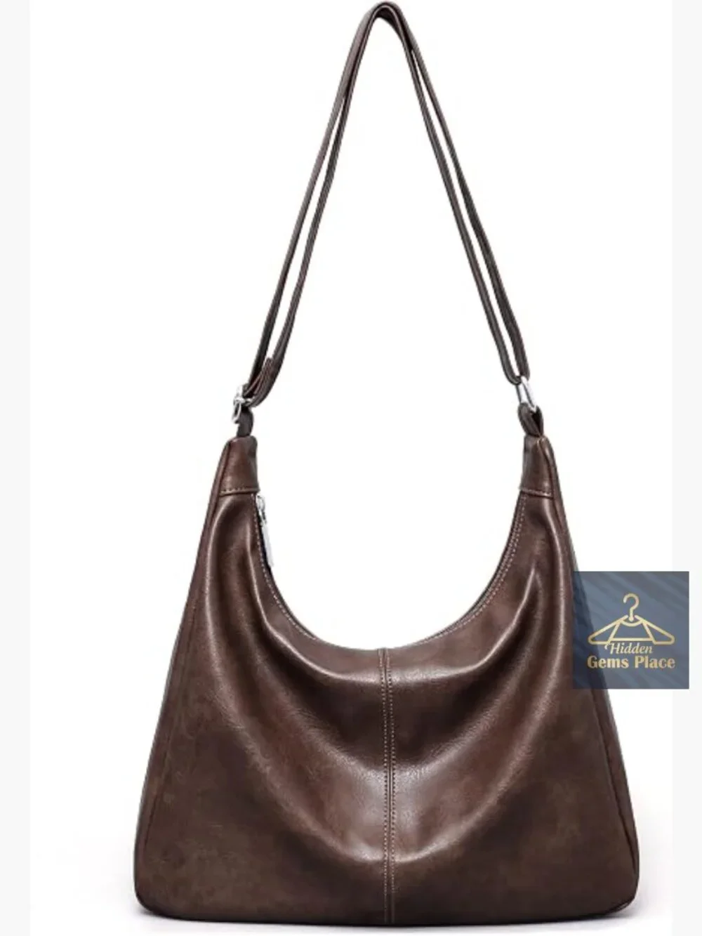 Slouchy Hobo Tote Crossbody Vegan Leather Shoulder Bag